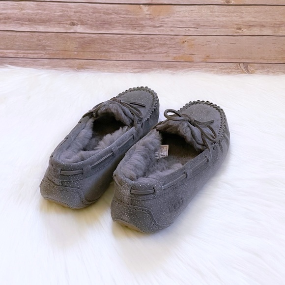 UGG Dakota Milky Way Moccasin Slippers In Charcoal - Picture 5 of 8